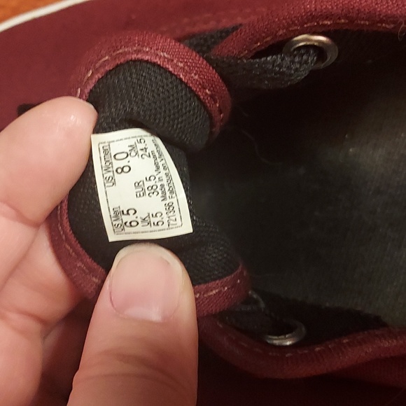 Dark Maroon Vans - Picture 10 of 10